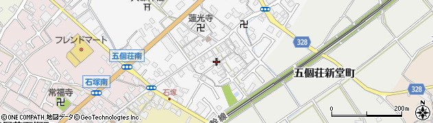 滋賀県東近江市五個荘北町屋町64周辺の地図