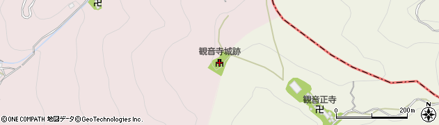 観音寺城跡周辺の地図