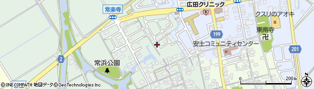 滋賀県近江八幡市安土町常楽寺706周辺の地図