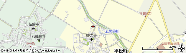 滋賀県東近江市平松町444周辺の地図