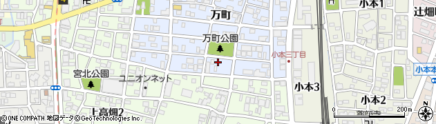 愛知県名古屋市中川区万町1712周辺の地図