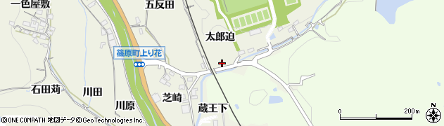 愛知県豊田市篠原町太郎迫8周辺の地図