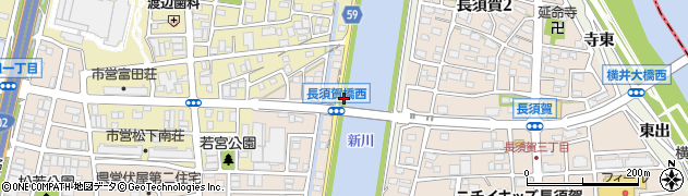 愛知県名古屋市中川区富田町大字長須賀西出周辺の地図