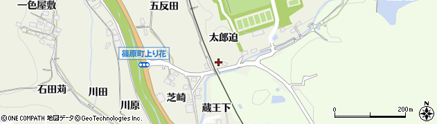 愛知県豊田市篠原町太郎迫7周辺の地図