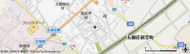 滋賀県東近江市五個荘北町屋町70周辺の地図