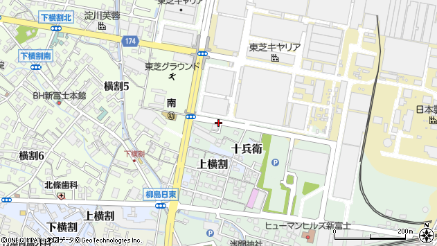 〒416-0941 静岡県富士市十兵衛の地図