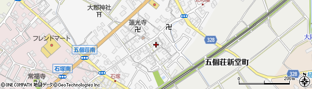 滋賀県東近江市五個荘北町屋町71周辺の地図