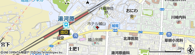 日産レンタカー湯河原駅前カウンター周辺の地図
