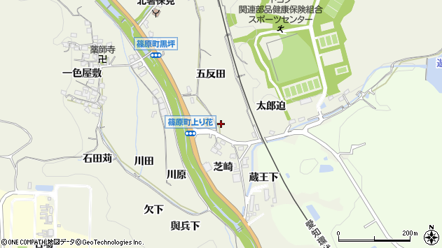 〒470-0352 愛知県豊田市篠原町の地図