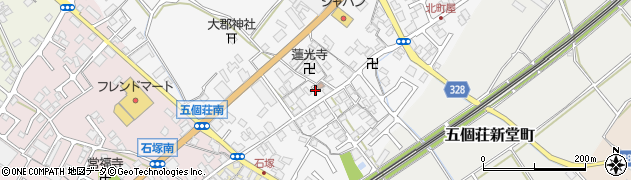 滋賀県東近江市五個荘北町屋町194周辺の地図