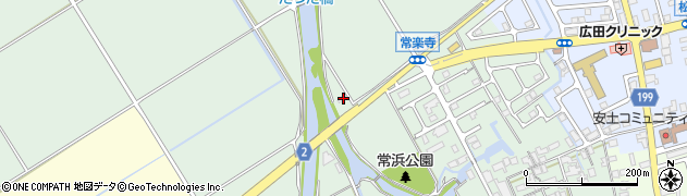 滋賀県近江八幡市安土町常楽寺2467周辺の地図