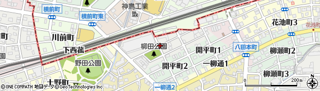 愛知県名古屋市中川区柳田町周辺の地図