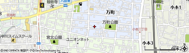 愛知県名古屋市中川区万町1907周辺の地図