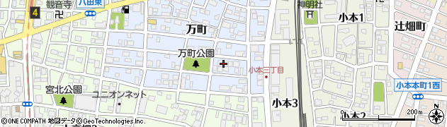 愛知県名古屋市中川区万町611周辺の地図