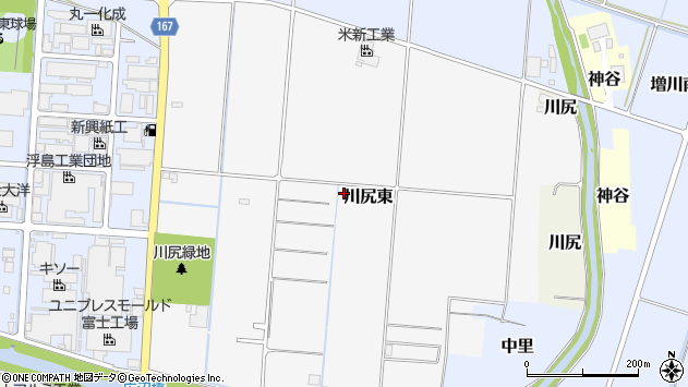 〒417-0824 静岡県富士市川尻東の地図