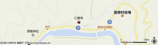 仁親寺周辺の地図