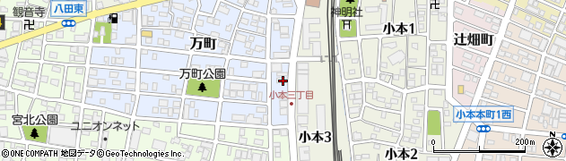 愛知県名古屋市中川区万町403周辺の地図