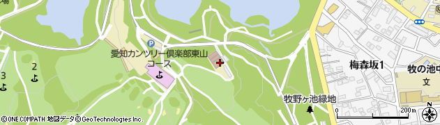 愛知県名古屋市名東区猪高町大字高針山ノ中周辺の地図