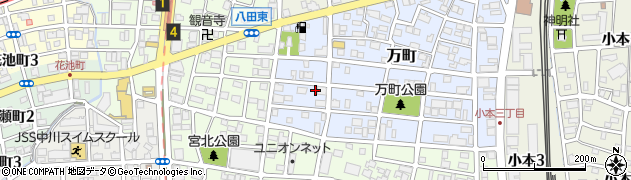 愛知県名古屋市中川区万町2613周辺の地図