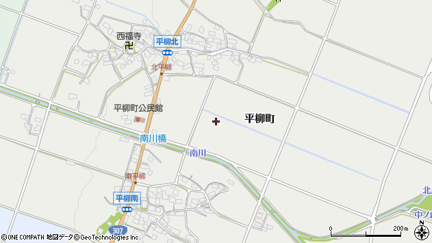 〒527-0102 滋賀県東近江市平柳町の地図