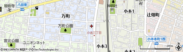 愛知県名古屋市中川区万町402周辺の地図