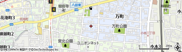愛知県名古屋市中川区万町2611周辺の地図