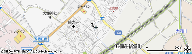 滋賀県東近江市五個荘北町屋町97周辺の地図