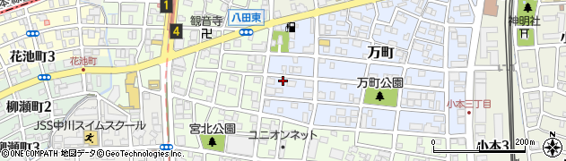 愛知県名古屋市中川区万町2610周辺の地図