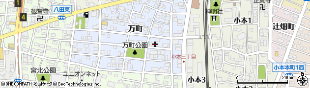 愛知県名古屋市中川区万町706周辺の地図