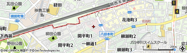 名古屋八田郵便局周辺の地図