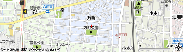 愛知県名古屋市中川区万町1505周辺の地図
