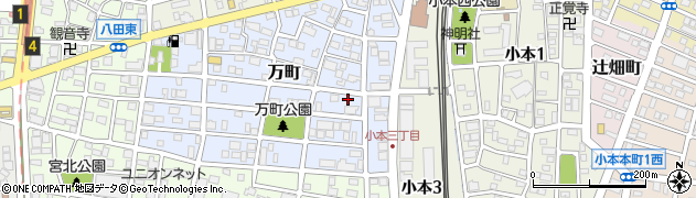 愛知県名古屋市中川区万町711周辺の地図