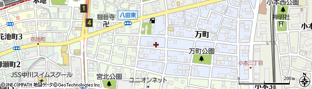 愛知県名古屋市中川区万町2503周辺の地図