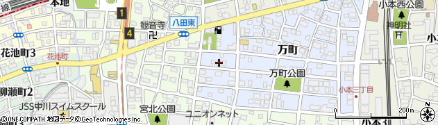 愛知県名古屋市中川区万町2504周辺の地図
