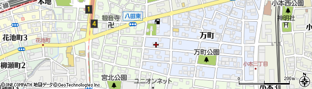 愛知県名古屋市中川区万町2505周辺の地図