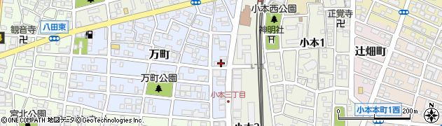 愛知県名古屋市中川区万町308周辺の地図
