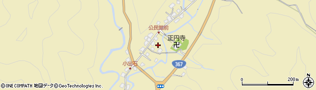 京都府京都市左京区大原小出石町周辺の地図