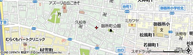 愛知県名古屋市昭和区御器所3丁目周辺の地図