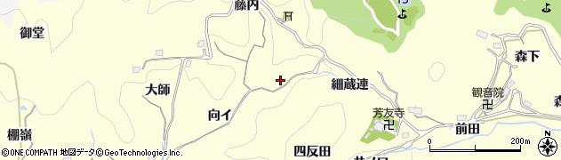 愛知県豊田市芳友町細蔵連周辺の地図