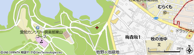 愛知県名古屋市名東区猪高町大字高針周辺の地図