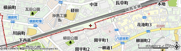 愛知県名古屋市中村区野田町（二反畑）周辺の地図