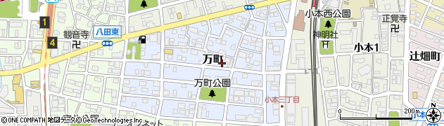 愛知県名古屋市中川区万町1403周辺の地図