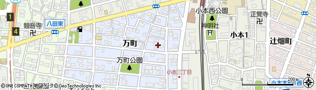 愛知県名古屋市中川区万町804周辺の地図