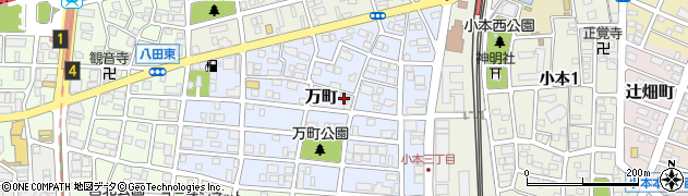 愛知県名古屋市中川区万町1402周辺の地図