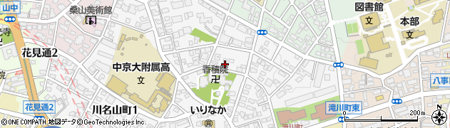 愛知県名古屋市昭和区川名山町69周辺の地図