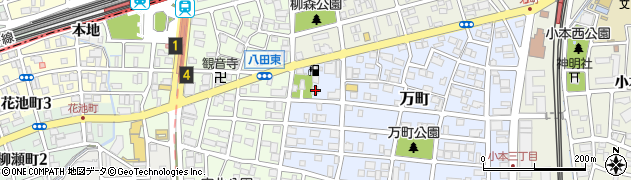 愛知県名古屋市中川区万町2406周辺の地図