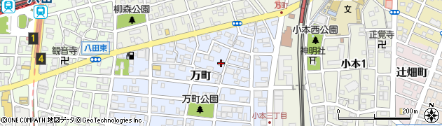 愛知県名古屋市中川区万町1303周辺の地図
