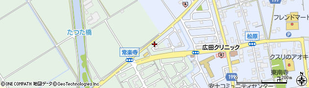 滋賀県近江八幡市安土町常楽寺1987周辺の地図