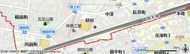 愛知県名古屋市中村区野田町（柳下）周辺の地図