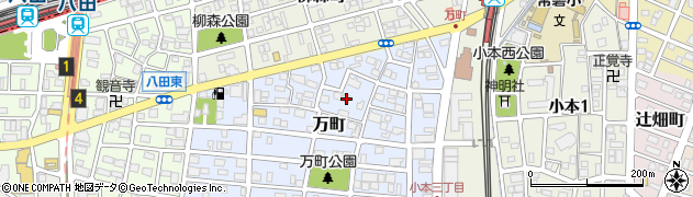 愛知県名古屋市中川区万町1304周辺の地図